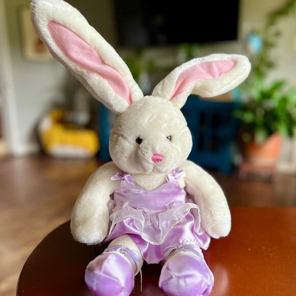 GUND Ballerina Bunny Plush, White Stuffed Animal 18" Easter Plush 44760 - Picture 1 of 7